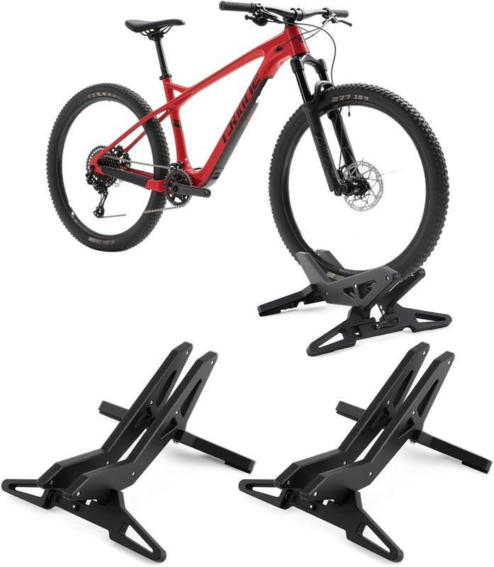 Datanly 2 Pack Bike Floor Stand Adjustable Indoor Bicycle Parking Stand Fit