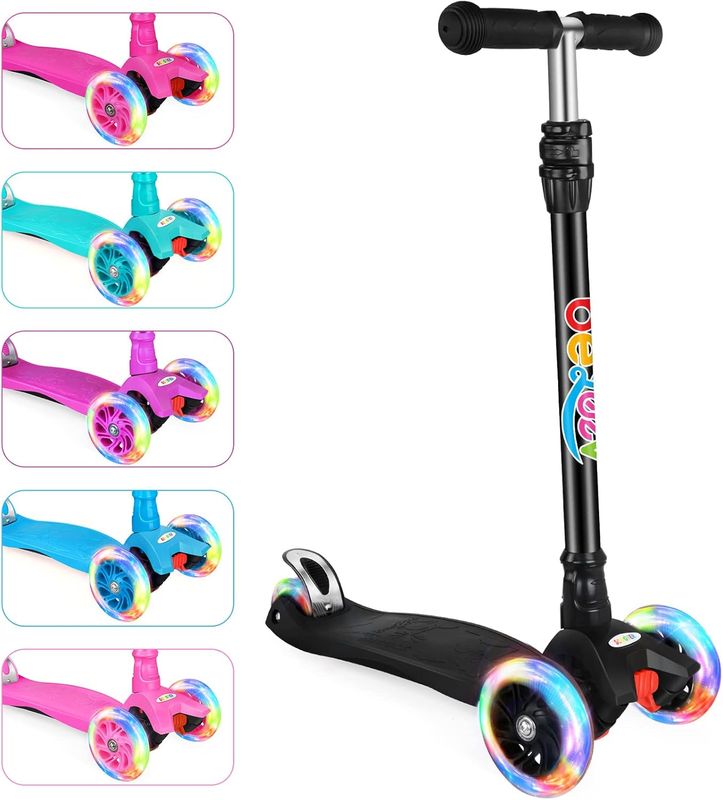 BELEEV Scooters for Kids 3 Wheel Kick Scooter for Toddlers Girls Boys