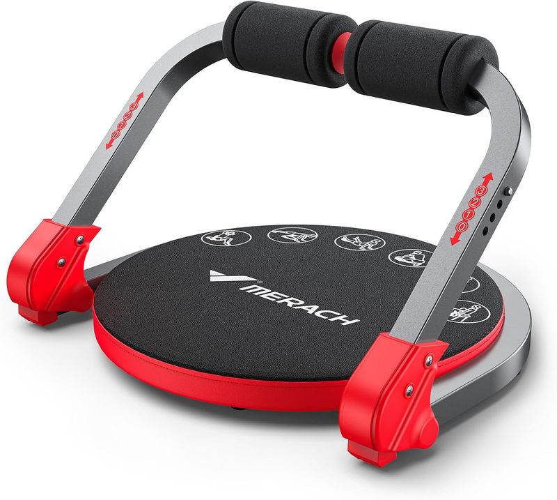 MERACH Ab Machine, Sit Up Exercise Equipment with 3 Adjustable Resistance