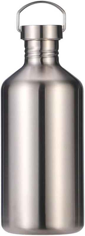 CDJ 68 oz Single Walled Stainless Steel Leak Proof Sports Water Bottle 18/8(304)