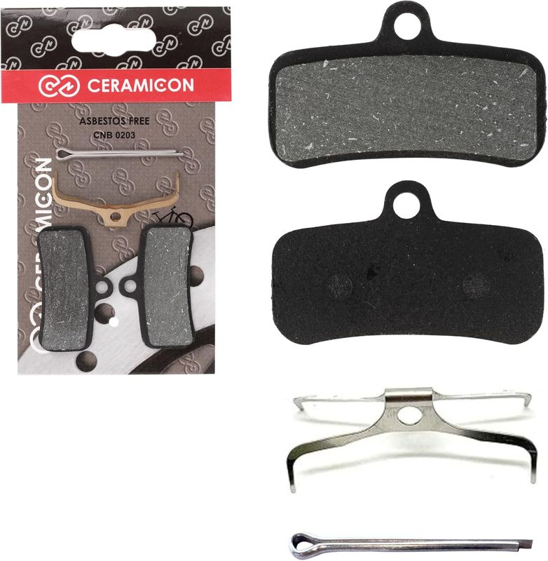 CERAMIC-ON 4 Piston Brake Pads Compatible with Shimano D03S D02S SLX Zee Saint