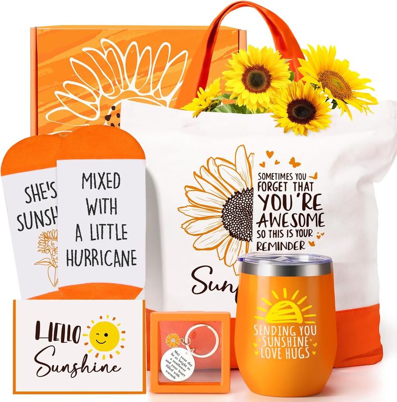 Sunflower Gifts for Women, Sending Sunshine Inspirational Gifts, Birthday Gift