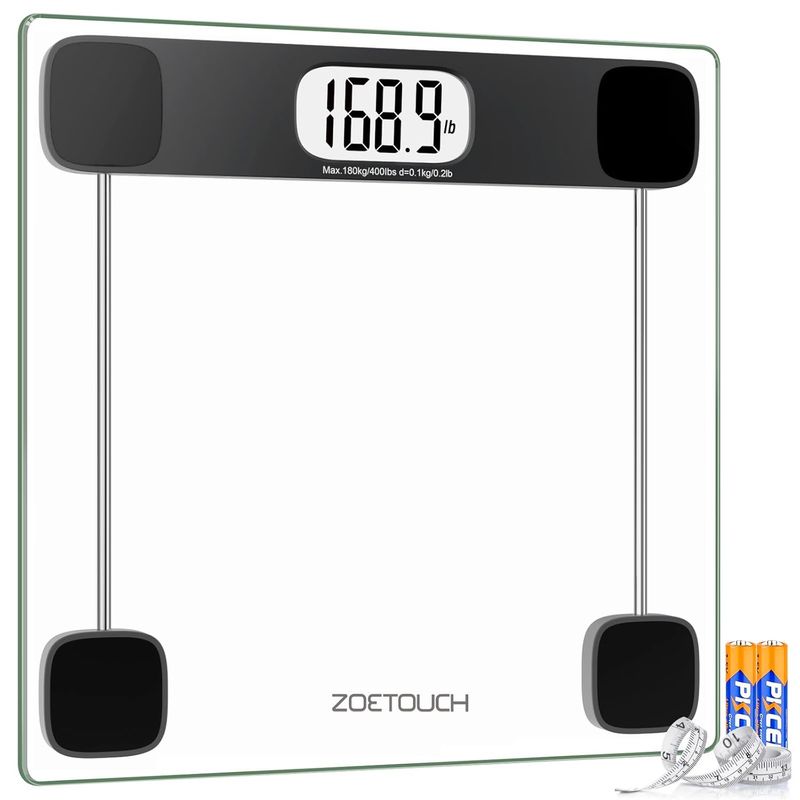 ZOETOUCH Scale for Body Weight, Accurate Bathroom Scales, Digital Weighing