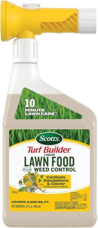 Scotts Turf Builder Liquid Lawn Food Plus Weed Control - Weed and Feed Spray,