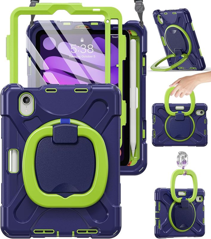 BRAECN Protective Rugged Kids Case for iPad mini 7 (A17 Pro) 2024 / iPad mini