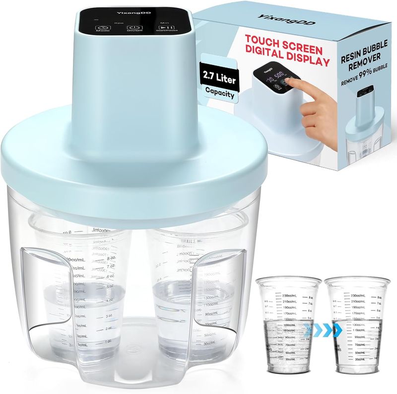 Resin Bubble Remover, Digital Display Design, Removes 99% of Air Bubbles in 5-10