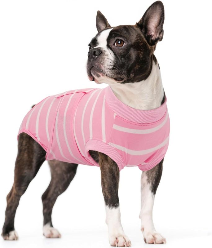Kuoser Dog Surgery Recovery Suit, Soft Breathable Dog Recovery Suit  M