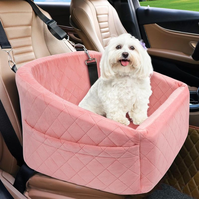 NEEZUKAR Dog Car Seat for Small Medium Dogs,Detachable Washable Dog Booster Seat