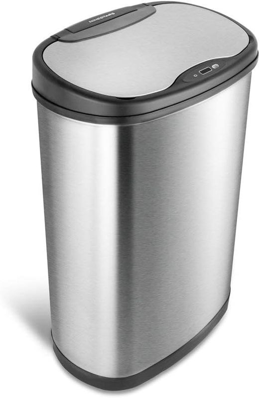 Ninestars DZT-50-25 13 Gallon Trash Can, Silver DOESN’T WORK