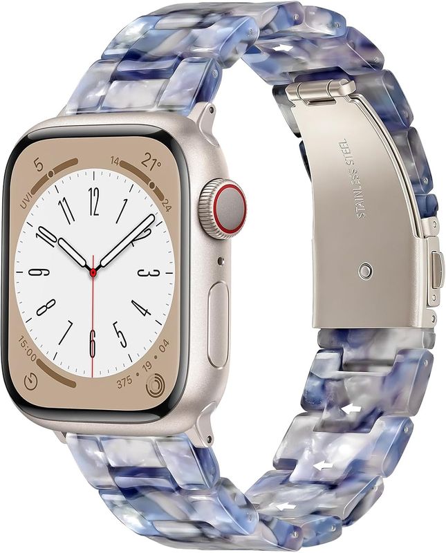 V-MORO Resin Bands Compatible with Apple Watch Series 11/10/9/8/7 Band 40mm/41mm
