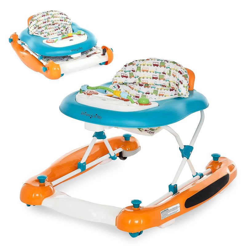 Dream On Me Go-Getter Baby Walker, Orange
