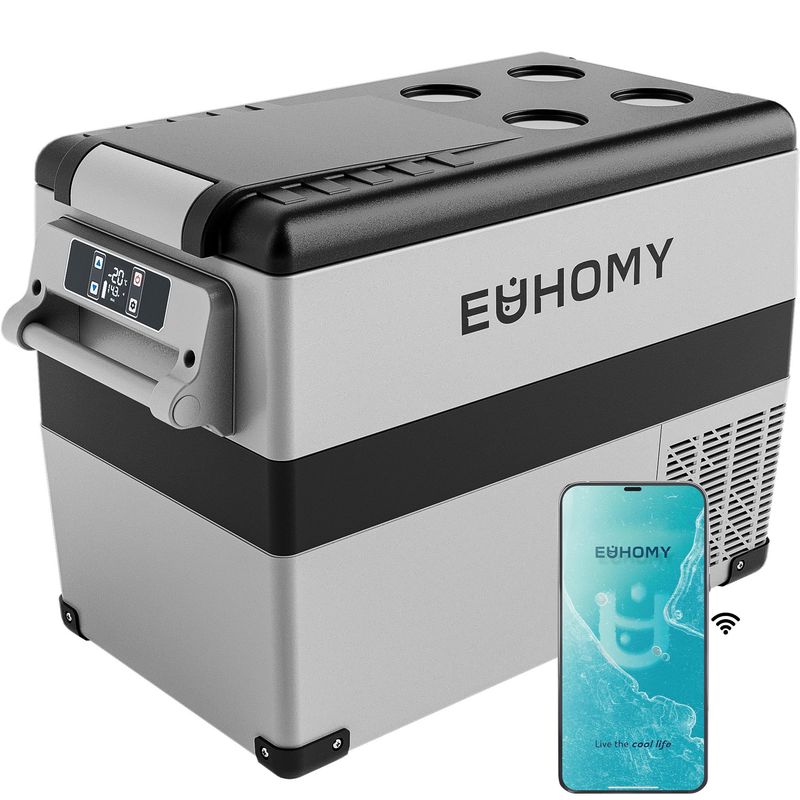 EUHOMY 12V., 48 Qt.(45L) Electric Cooler w/ APP Control HEAVILY USED
