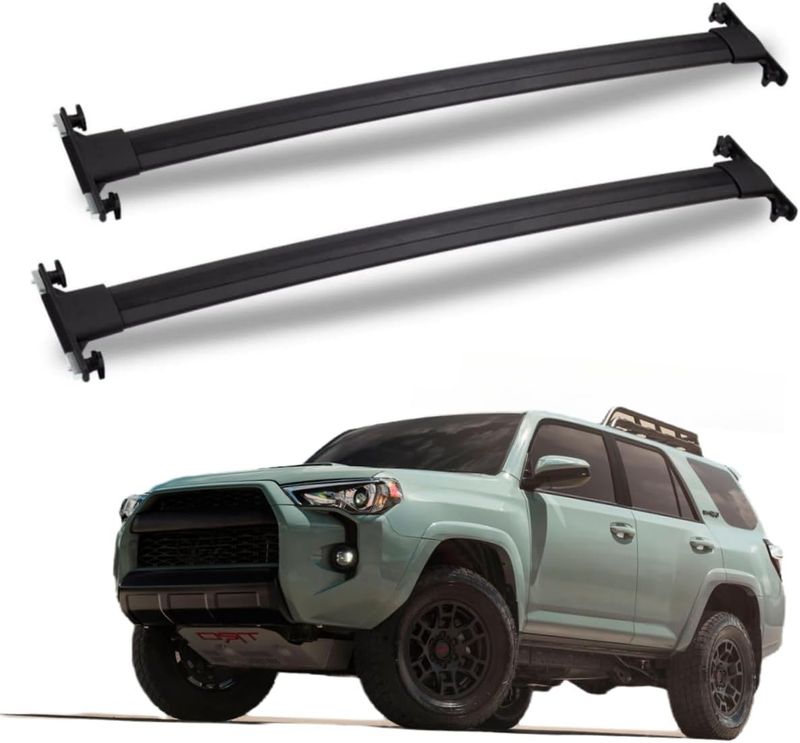 Roof Rack Aluminum Alloy ONLY Rail Cross Bars for 10-24 Toyota 4Runner NEW