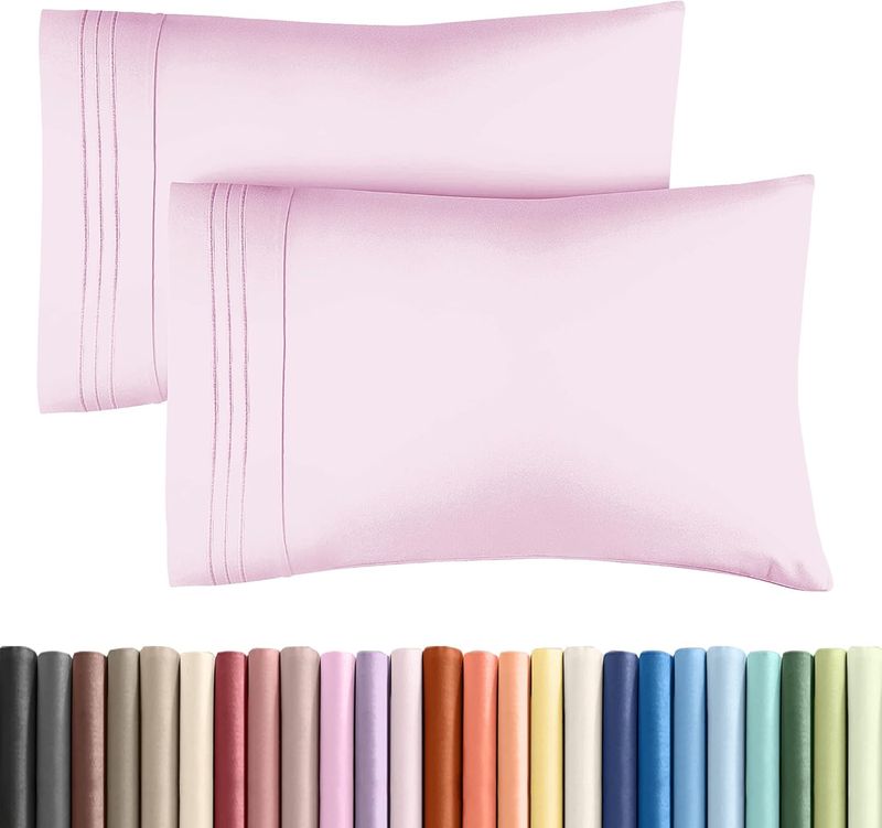 Queen Pillow Cases Set of 2 - Ultra Soft Hotel Quality Pillowcase Covers - Comfy