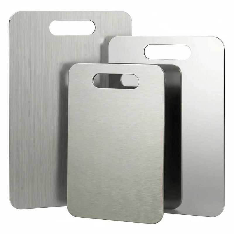 Stainless Steel Cutting Board Set 3 PCS Dishwasher Safe Non-Toxic 15.3 inchx11 inch