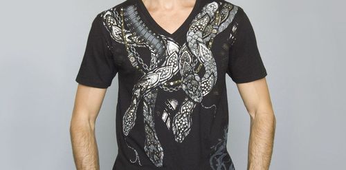 Mens Key Closet V-Neck Short Sleeved Jersey