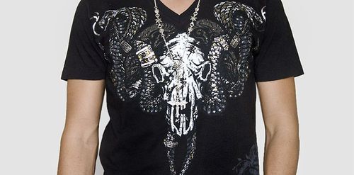 Mens Key Closet Short Sleeve V-Neck Jersey