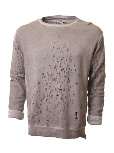 Religion Distressed Hole Sweater