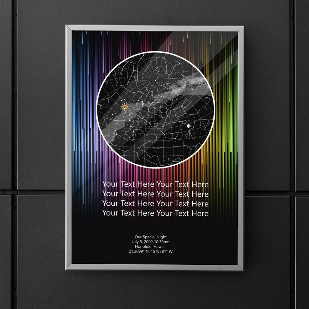 Beautiful Star Maps With Artistic Backgrounds For Any Decor (Large) Beautiful Star Maps With Artistic Backgrounds For Any Decor (Large)