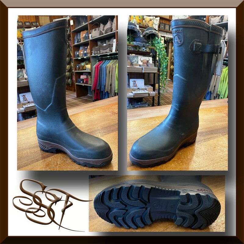 Aigle Parcours 2 ISO Neoprene boots in green