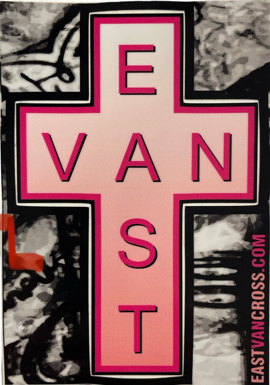 East Van Sticker, Color: Pink