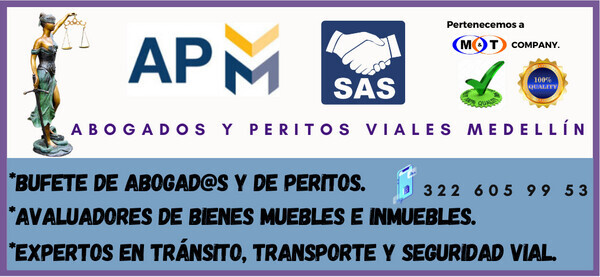 COPYRIGHT- Todos los derechos reservados: "APVM" ABOGADOS Y PERITOS VIALES MEDELLÍN S.A.S.