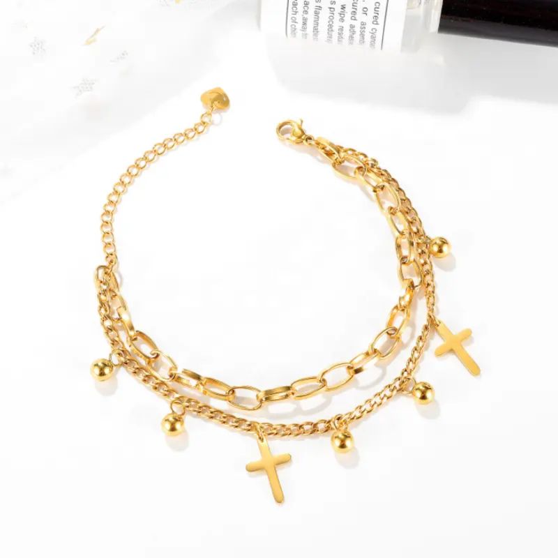 Cross Charm Bracelet