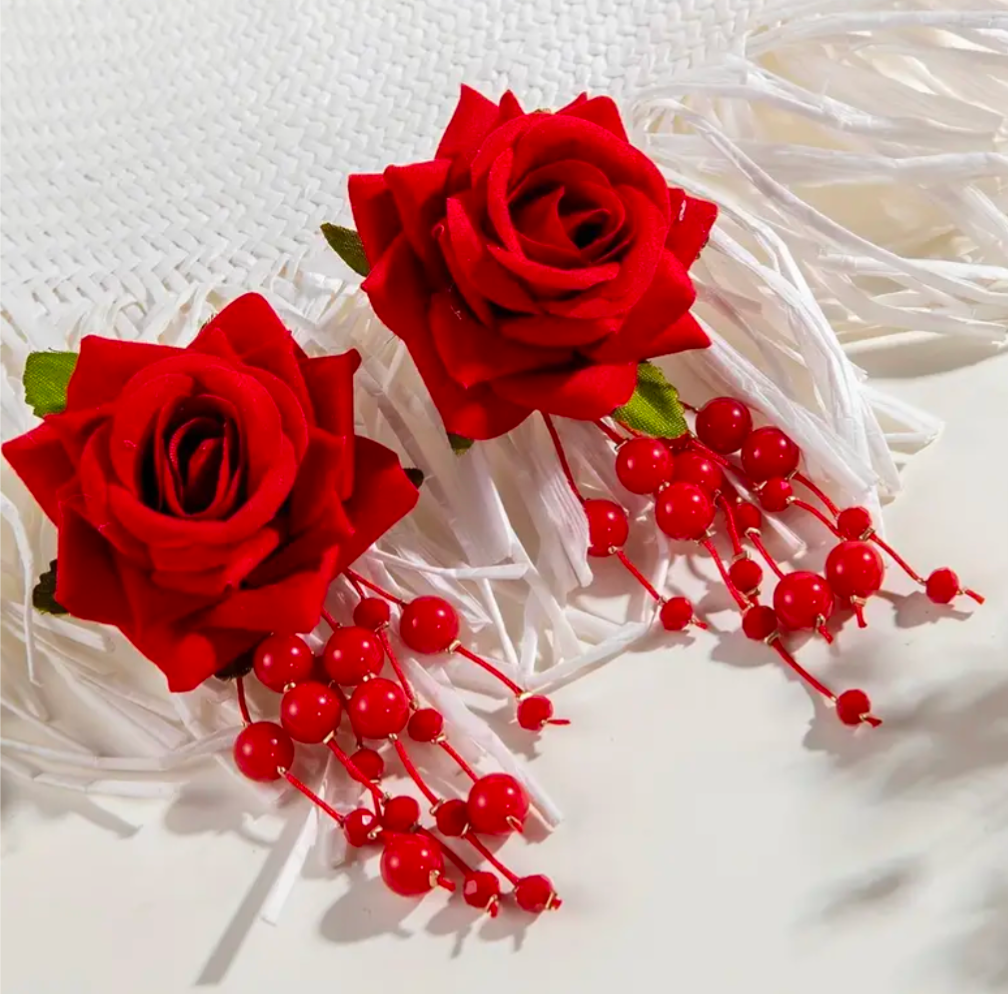Rose of Sharon Earrings