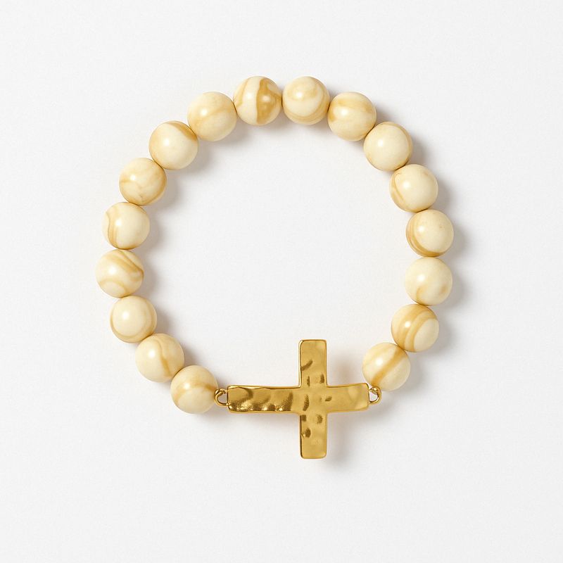 Crucifix Beads Bracelet