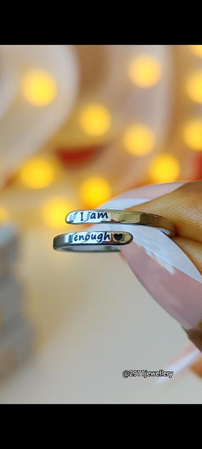 I Am Enough Ring