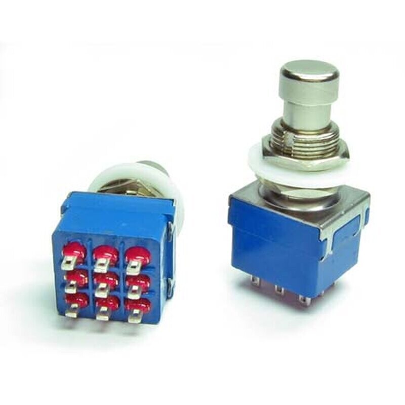 Footswitch 3PDT (True bypass et led)