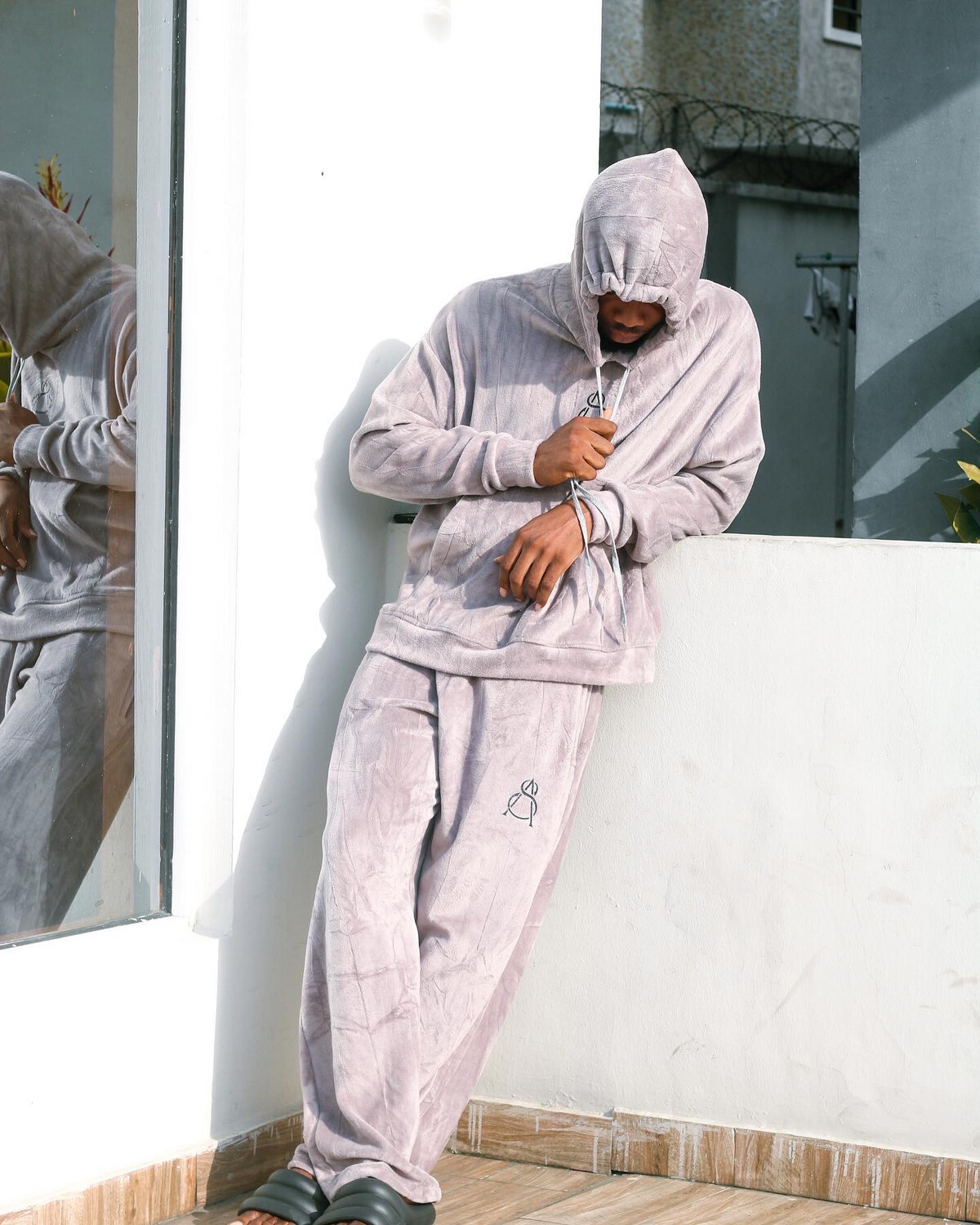 Angel hairy hoodie and pants