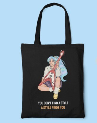 Original Character Black Tote Bag