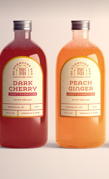 kombucha cam đào