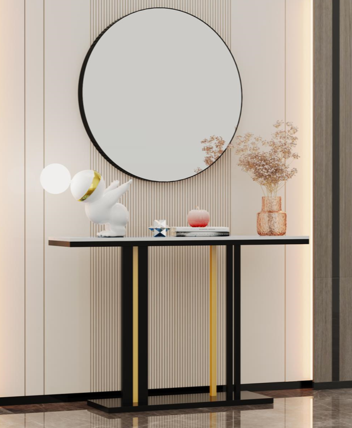 MILANO SET TABLE AND MIRROR
