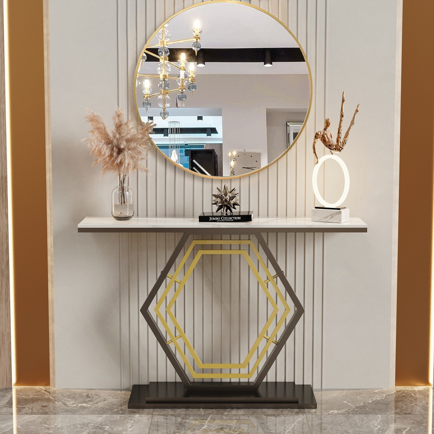 Millano Ferre  luxurious Console  table and mirror