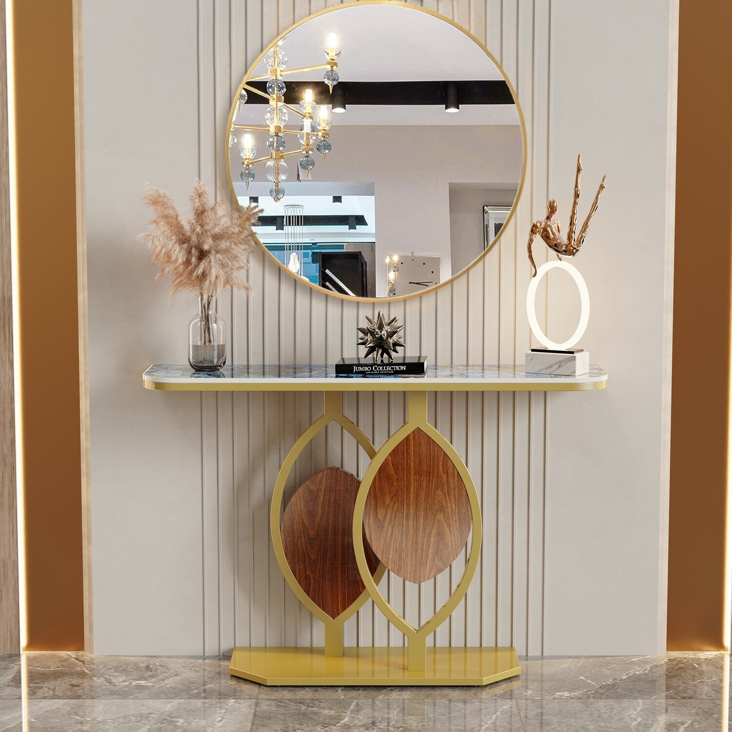 LUXURIOUS DIOR CONSOLE TABLE AND MIRROR