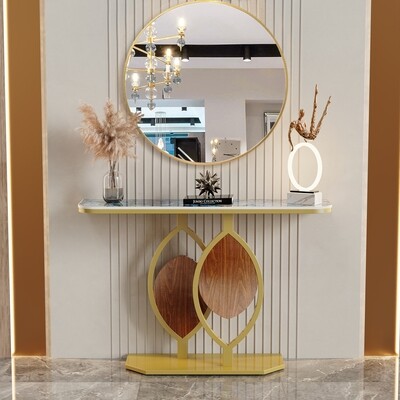 LUXURIOUS DIOR CONSOLE TABLE AND MIRROR