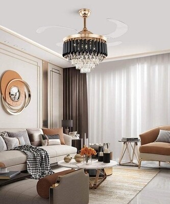 PRADA LUXURIOUS FAN WITH CHANDLIER 2 in 1