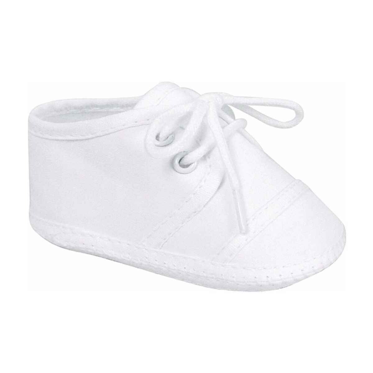 Taylor Infant White Lace-Up Oxford, Color: White, Size: 00
