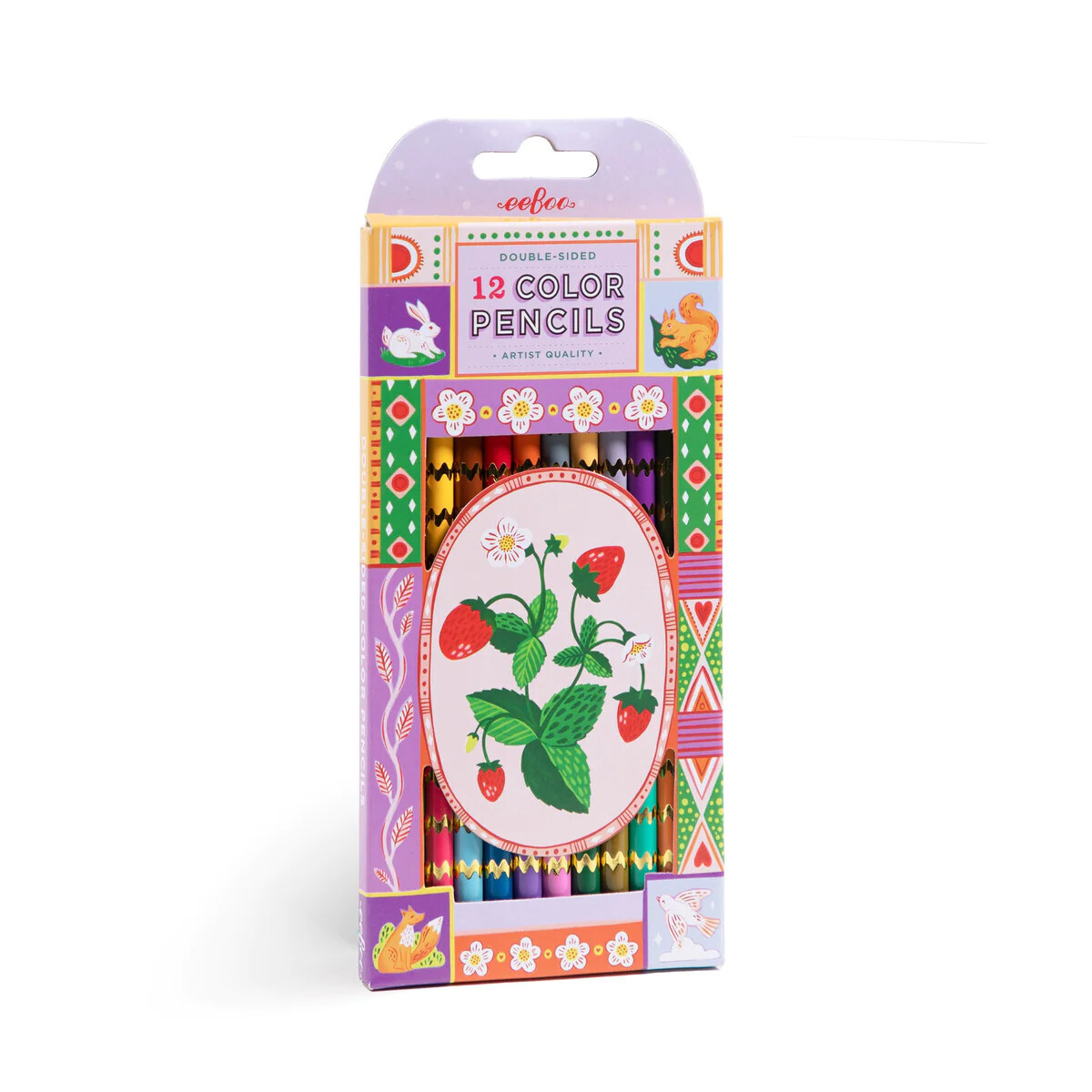 Eeboo Double Sided Pencil Strawberries