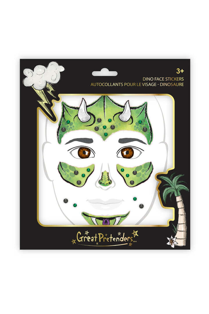 Face Stickers Dinosaur