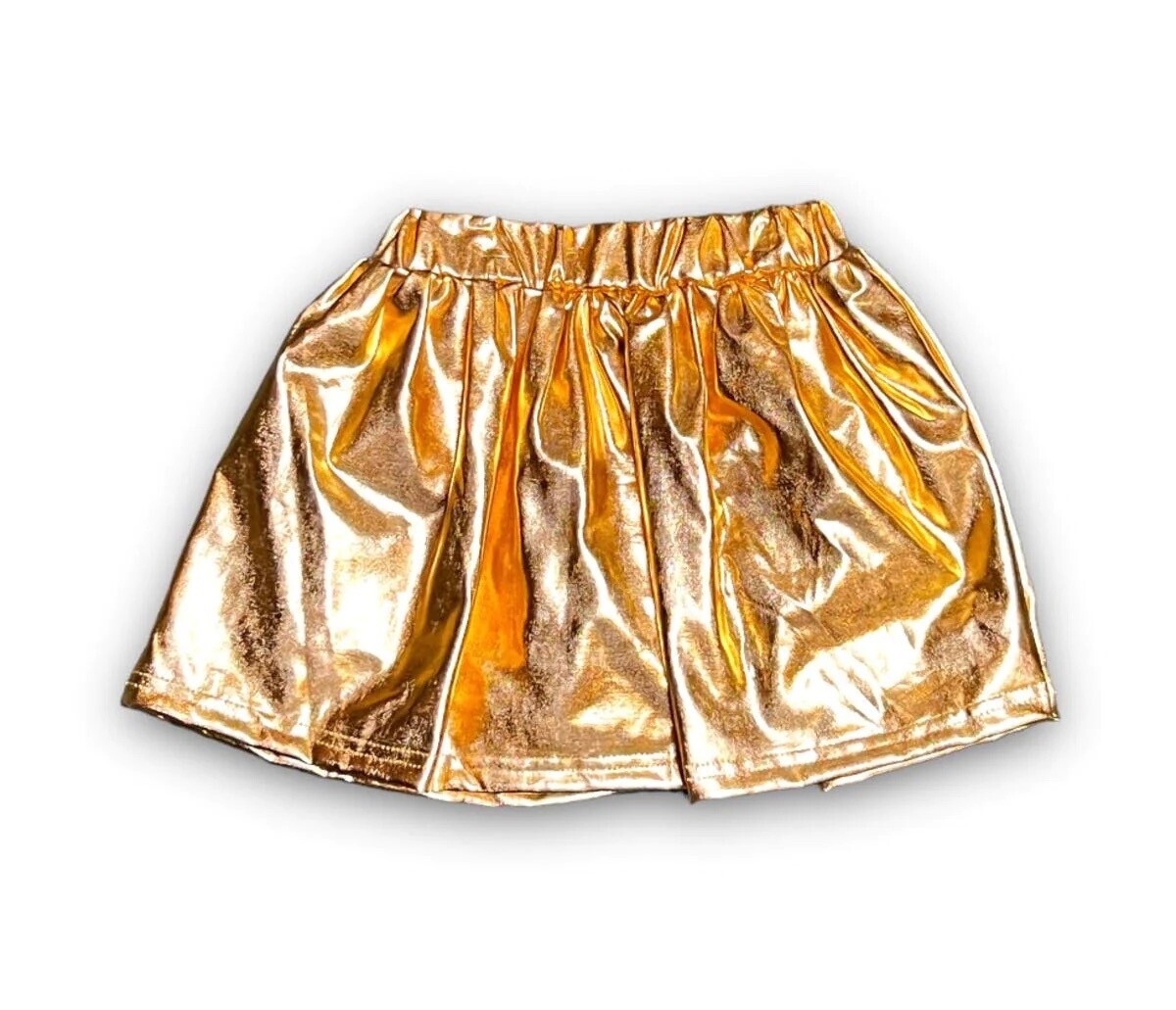 Gold Metallic Skort