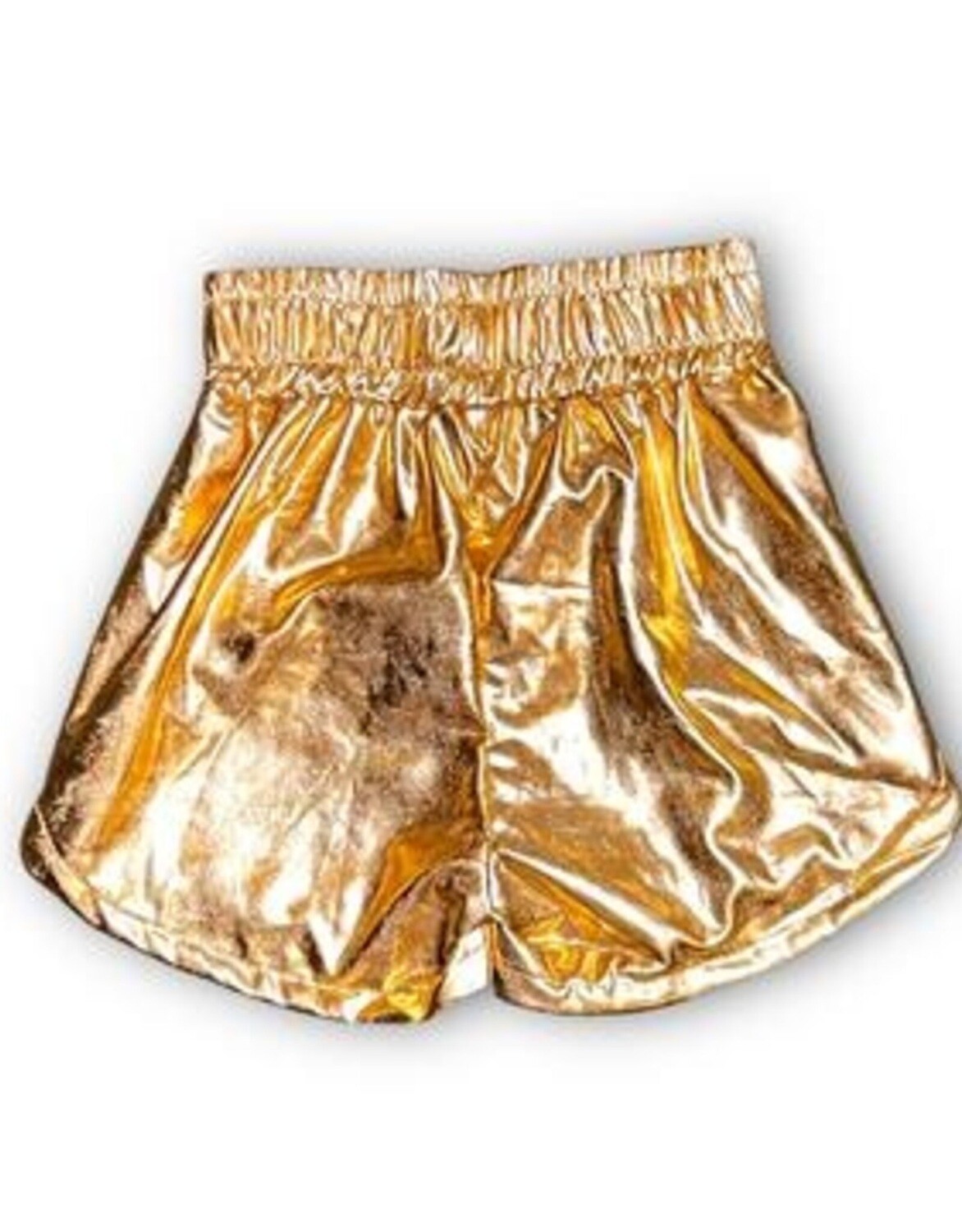 Gold Metallic Shorts