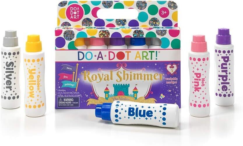 5 Pack Royal Shimmer Dot Markers
