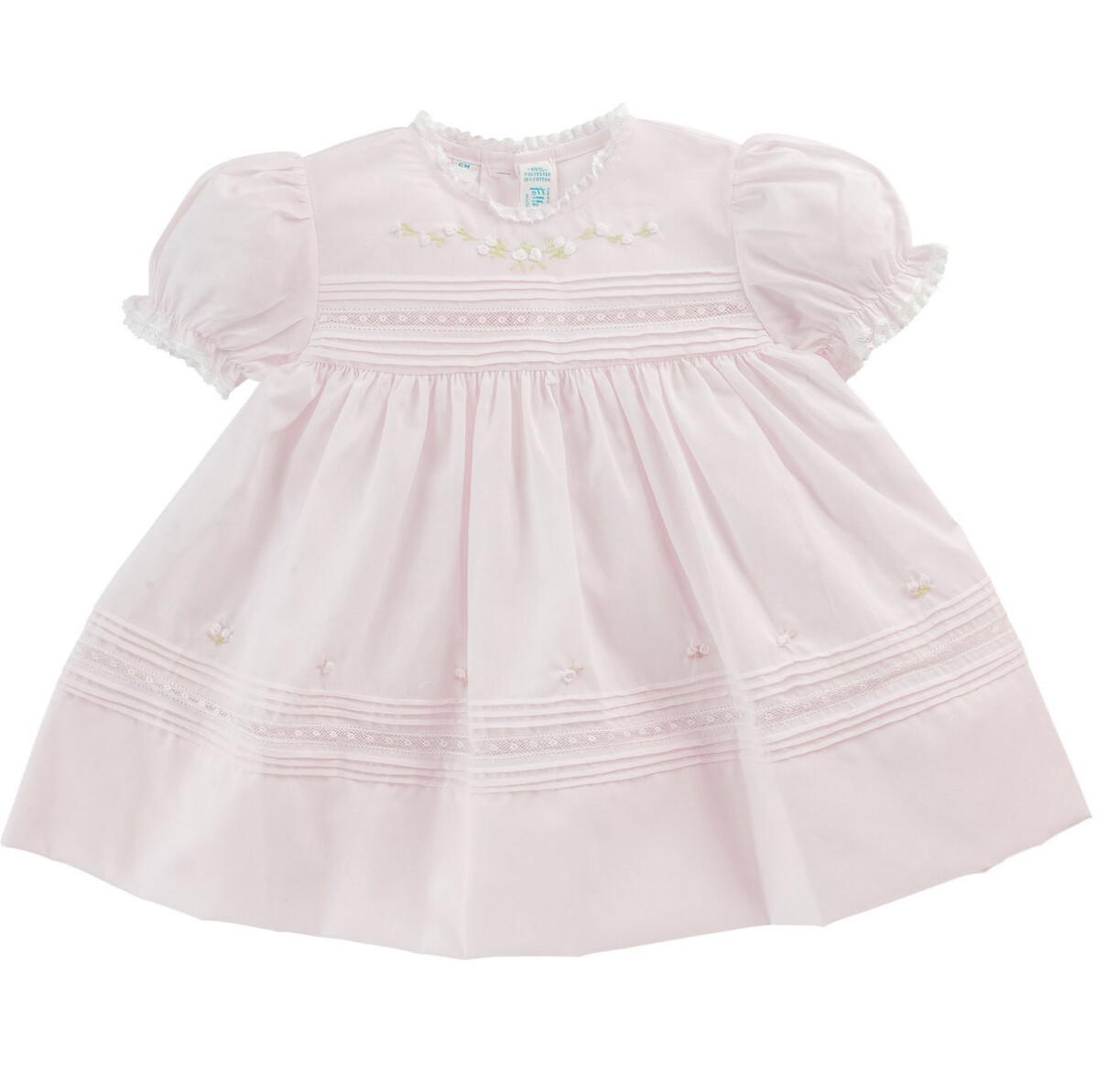 87411 Floral Bullions &amp; Lace Dress w/Panty