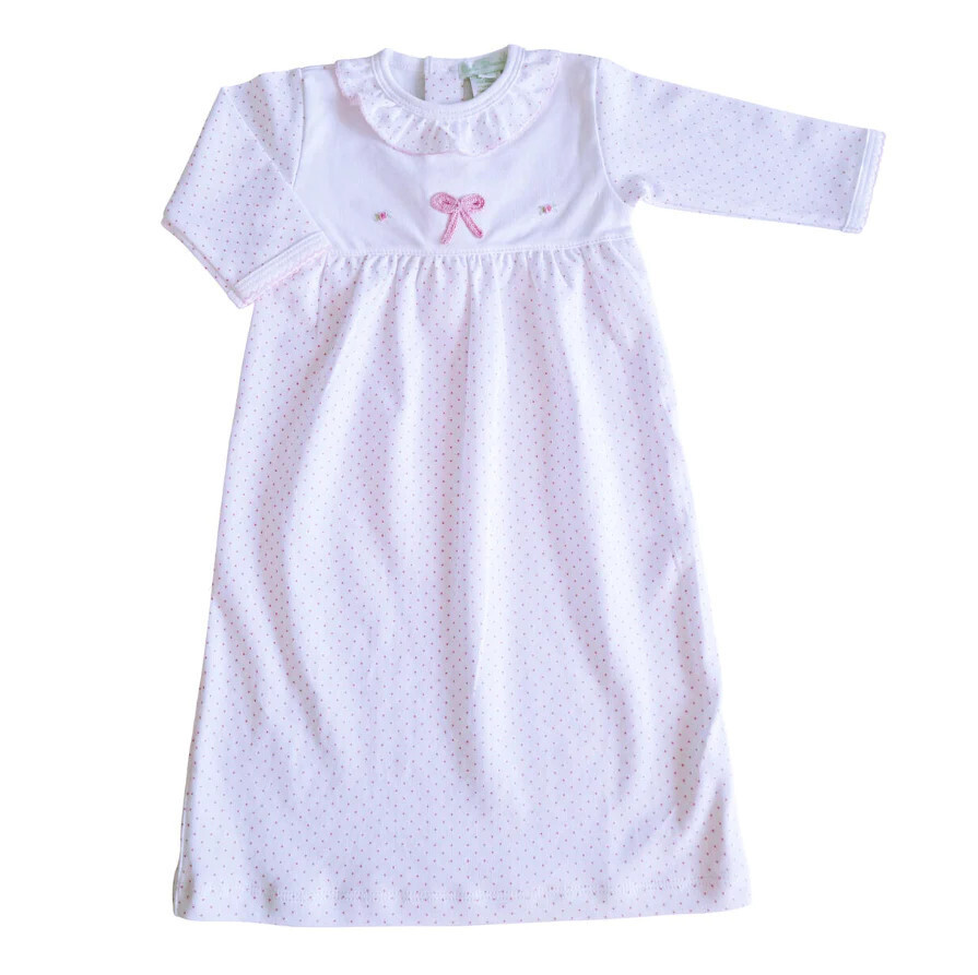 Bows Crochet Newborn Daygown