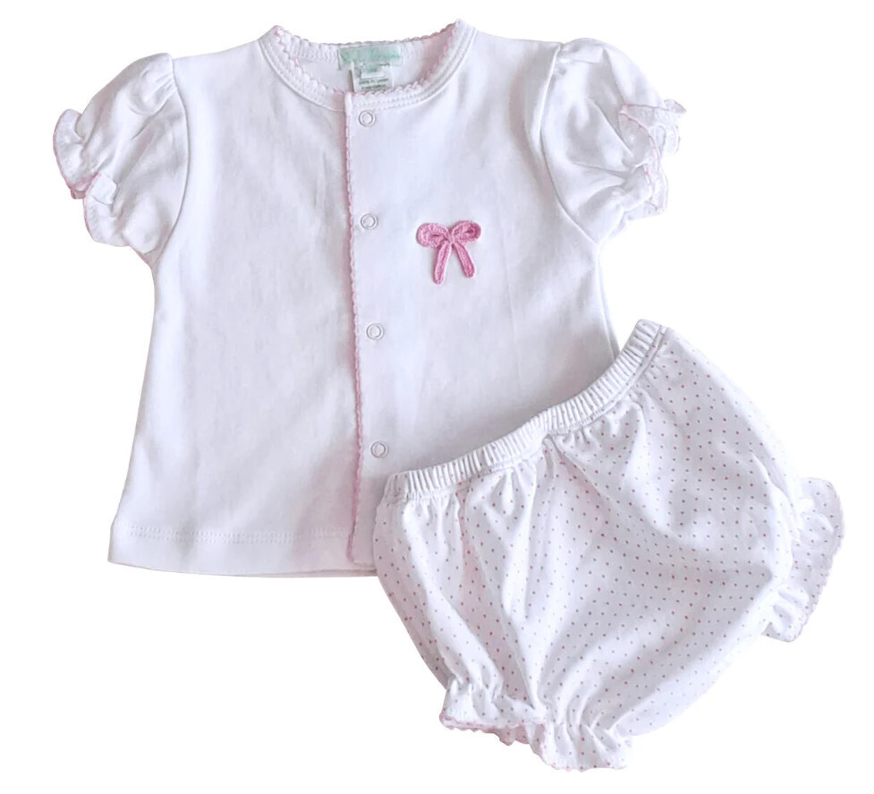 Bows Crochet Diaper Set