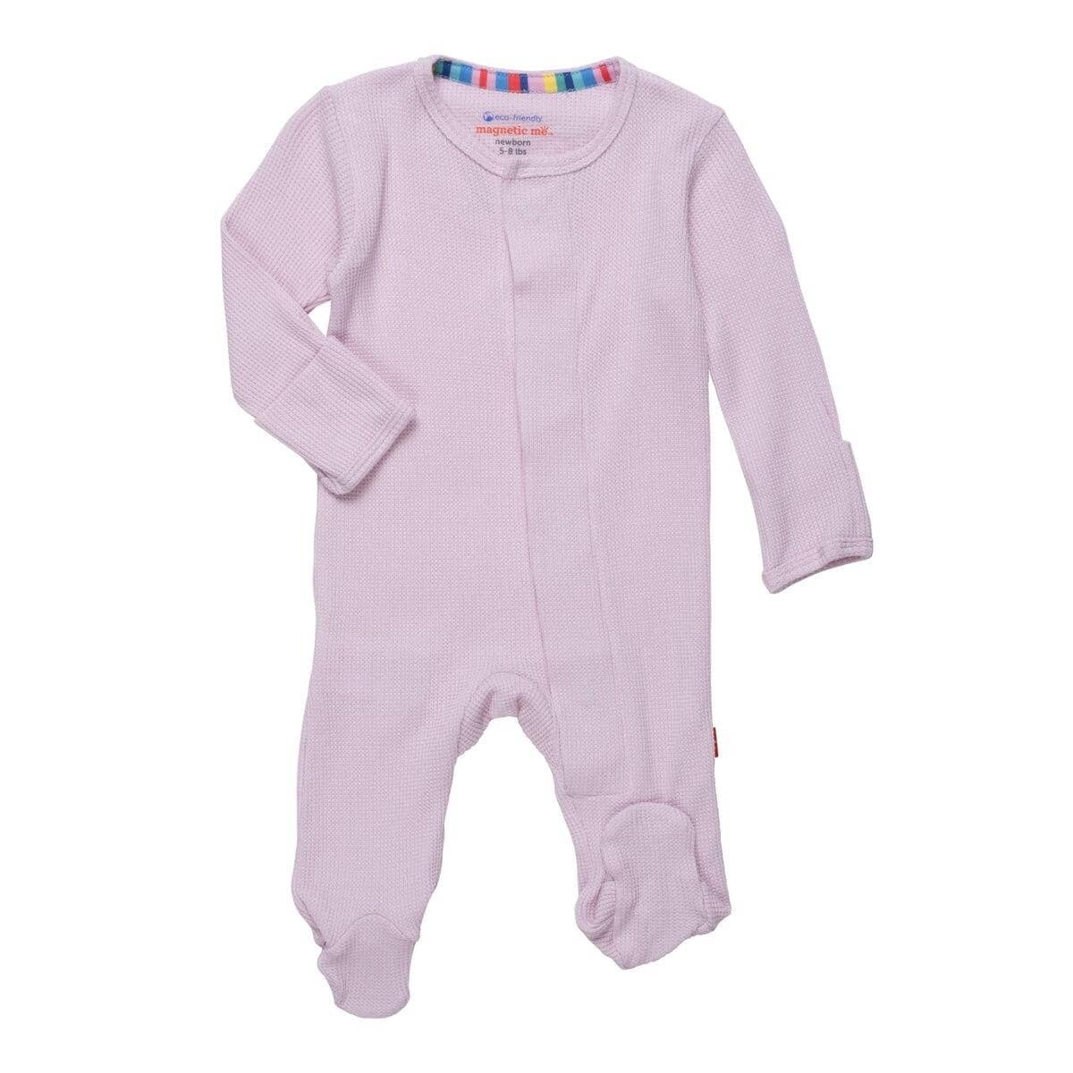 Lilac Snow Waffle Magnetic Footie