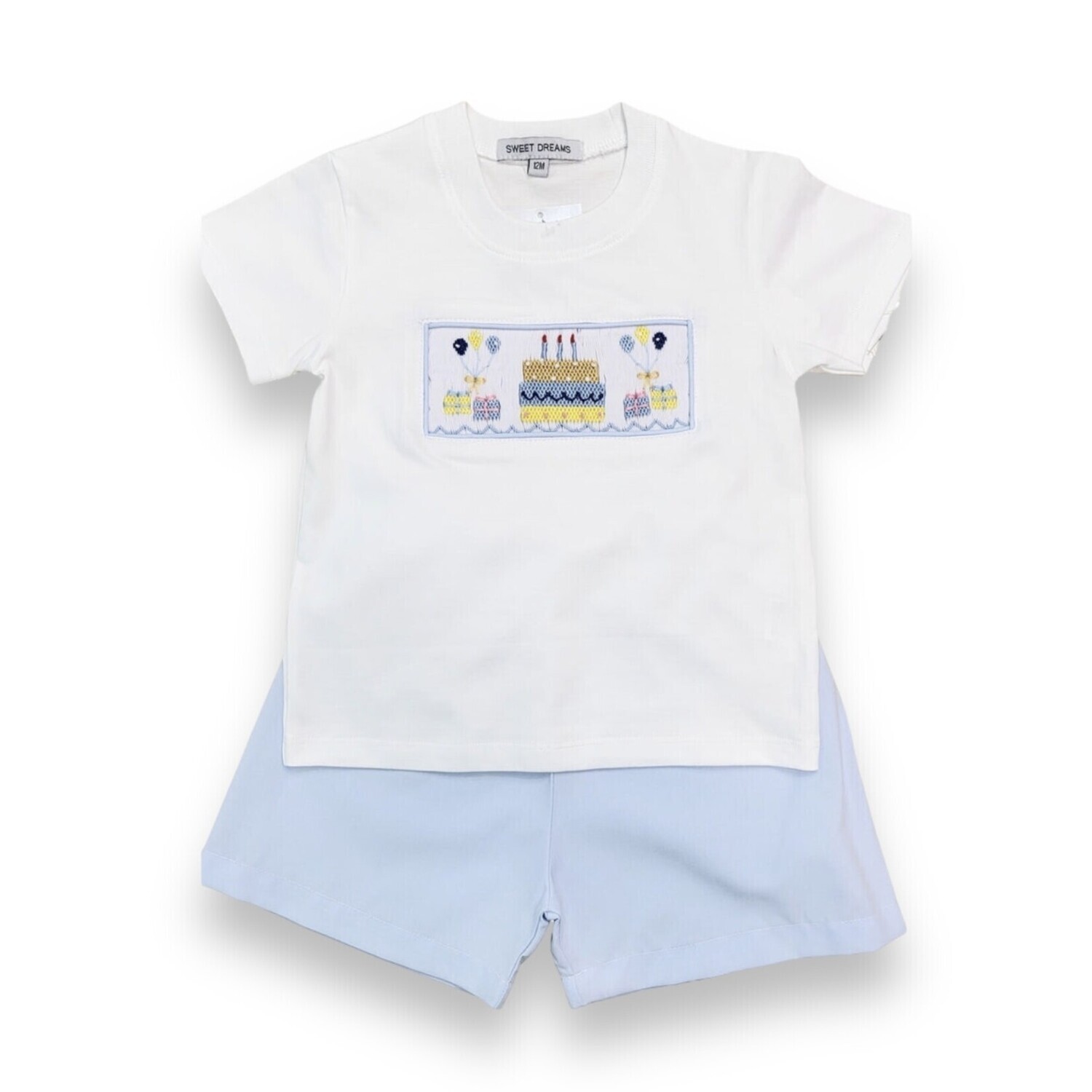 Smocked Boys Birthday Short Set